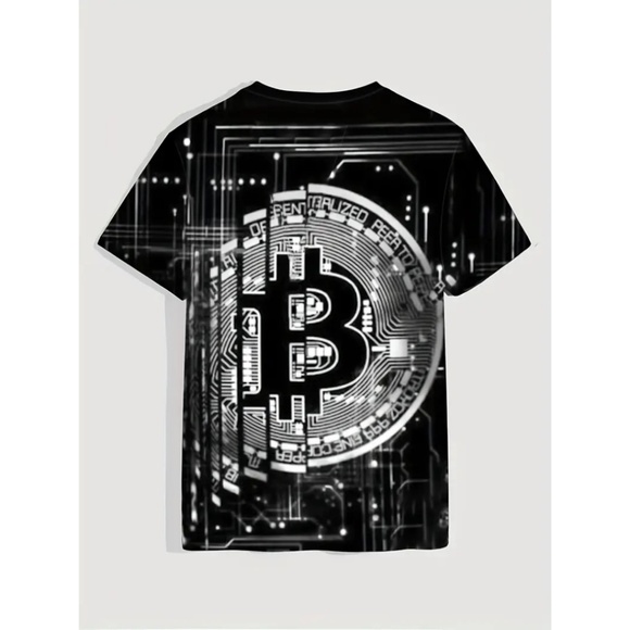 BNWT Isabelle LaRue Men's Bitcoin Graphic T-Shirt - Picture 4 of 5